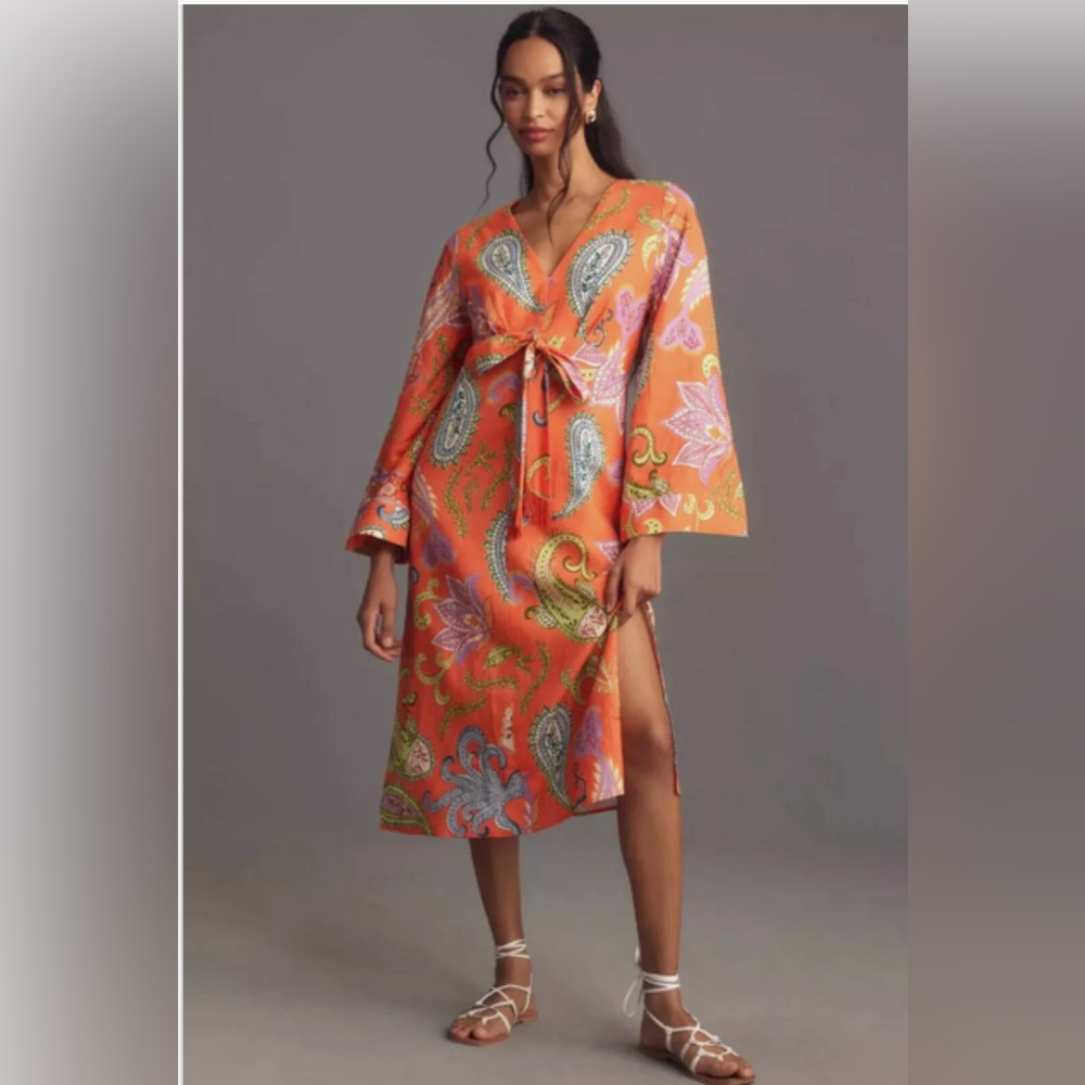 Farm rio bell sleeve dress